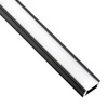 Povrchový Hliníkový Profil pro LED Pásky, Násuvný 1m Černá MINI + Mléčná Krytka LUMILED
