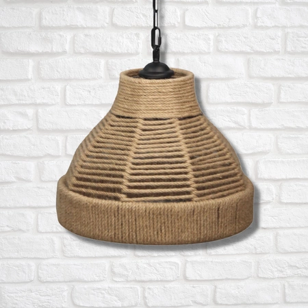 Stropní závěsné svítidlo E27 béžová černá Avera Sanico Goldlux