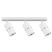 Nástěnné a stropní bodové svítidlo 3x GU10 White Silver BAMBOO Sanico Goldlux