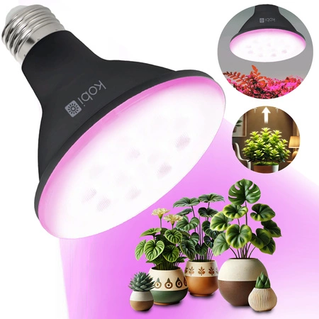 LED žárovka pro rostliny 9W E27 1200K White KOBI PLANTS