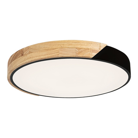 Plafond LED stropní svítidlo Povrchová montáž 24W 1890lm 4000K Black Scandinavian Maple Rabalux