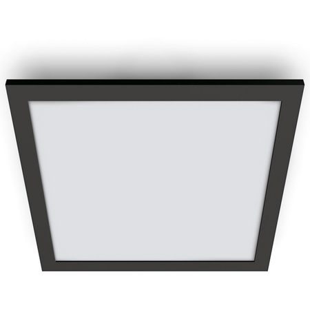 LED povrchový panel 60x60 Stropní světlo CASETON 36W Black SMART WiFi WiZ