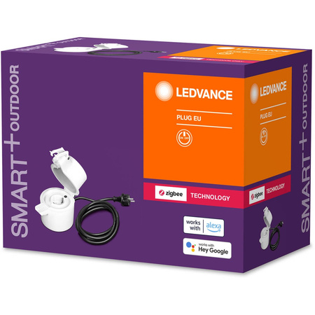 Inteligentní venkovní EU napájecí zásuvka 230V 3680W 16A LEDVANCE SMART+ ZigBee s kabelem