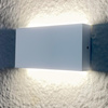 LED zahradní nástěnné svítidlo bílé horní a spodní 11W 2x450lm IP44 RECTANGLE CHICAGO GOLDLUX (Polux)