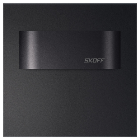 LED svítidlo na schodiště 0.8W 6500K 10V DC IP20 matná černá TANGO SHORT Skoff