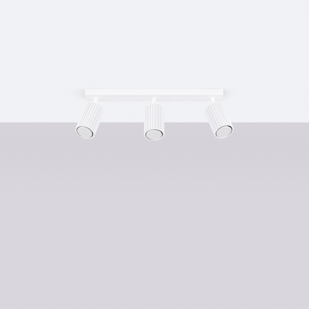 Bodové reflektorové stropní svítidlo Tuba 3x GU10 White Carbon Deep Space SL.1543 Sollux