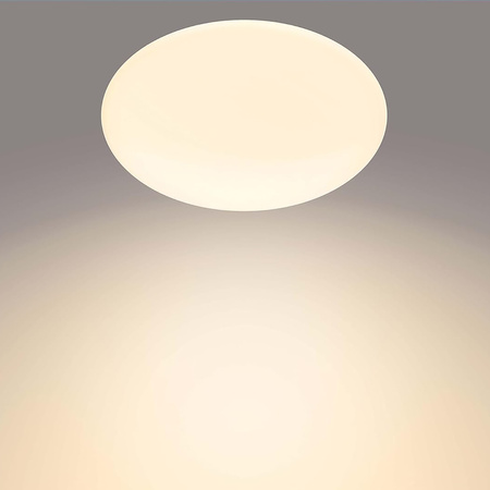 LED plafon pro povrchovou montáž MOIRE 6W 2700K 22cm bílý kulatý PHILIPS
