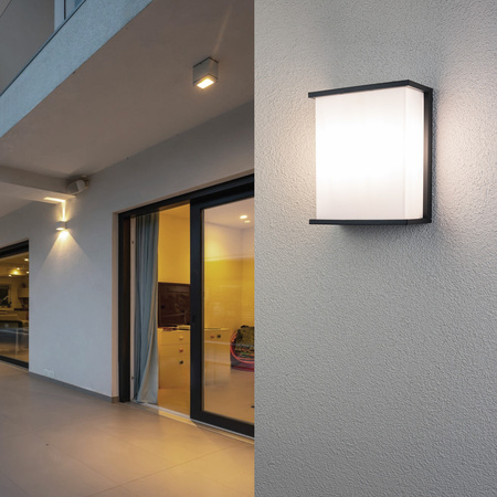 Zahradní nástěnná lampa 2x E27, obdélníková LEVIS LUMILED