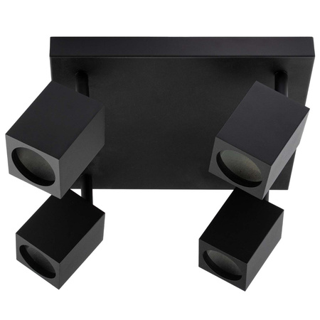 Reflektorové stropní svítidlo 4xGU10 QUANTUS Black