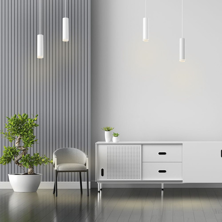 Stropní závěsné svítidlo SPOT 1x GU10 TATUM White Videx