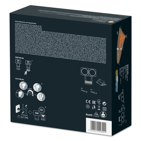 LED reflektor 16W 1500lm 4000K IP55 šedý se senzorem pohybu a soumraku LEDVANCE Pro Spot Endura