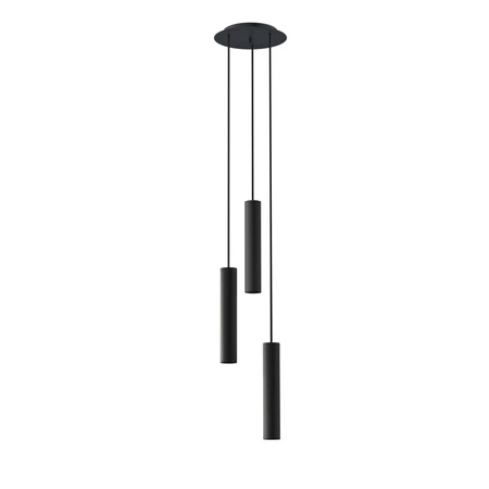 Stropní svítidlo BATON III 7856 Nowodvorski Black 3xE27 Pendant Hight.130 cm Moderní