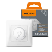Stmívač LED 200W 10A pro povrchovou montáž BINERA VIDEX, bílý