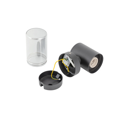 Venkovní zahradní lampa E27 černá Vodotěsná IP44 Moderní nástěnná lampa IDA 11371 Nowodvorski