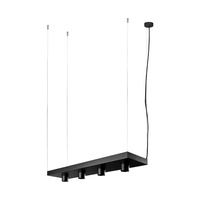 PLANT 9381 Nowodvorski Stropní lampa Černá 4xGU10 Závěsná obdélníková ocel Moderní