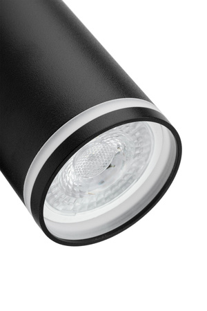 Nástěnné svítidlo GU10 RING s černým vypínačem