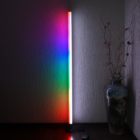 RGB LED stojací lampa 10W 250lm 360° 150cm černá Pilot Videx