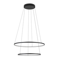 LED závěsné stropní svítidlo 35W 1200lm 3000K teplá černá moderní CIRCOLO LED 10814 Nowodvorski