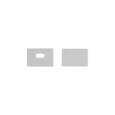 Hliníkový LED profil pro sádrokarton REGIPS široký pod dlažbu Bílý 1m s mléčným stínítkem pro LED pásky + koncovky GNS Ecolight series