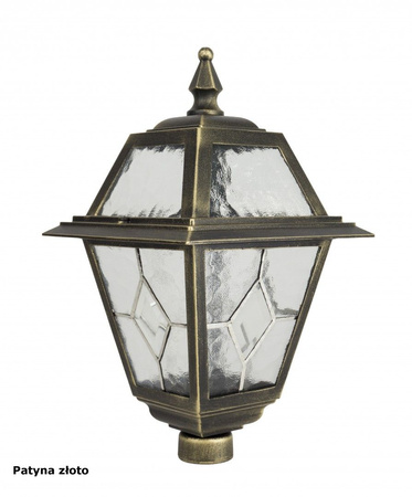 Venkovní stojací zahradní lampa vitráž POST K 4011/1/N E27 47cm Su-Ma