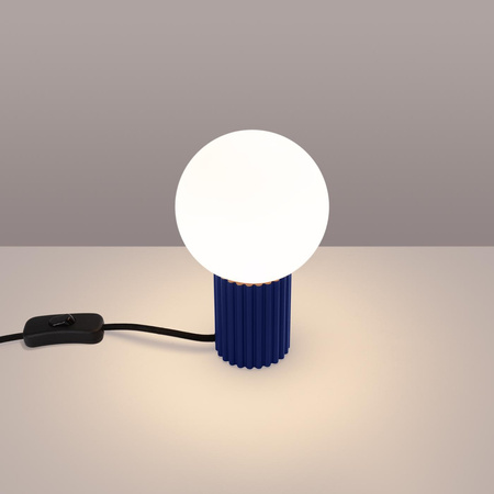 Stolní stolní lampa G9 Round Navy Blue Modern Matte Halo Sollux