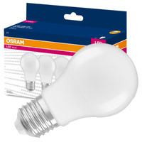 3x LED žárovka E27 A60 4.9W = 40W 470lm 4000K Neutrální bila 200° OSRAM Hodnota