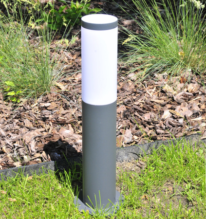 Zahradní lampa LED E27 OSLO TUBA GOLDLUX (Polux) LOW GRAY 45cm