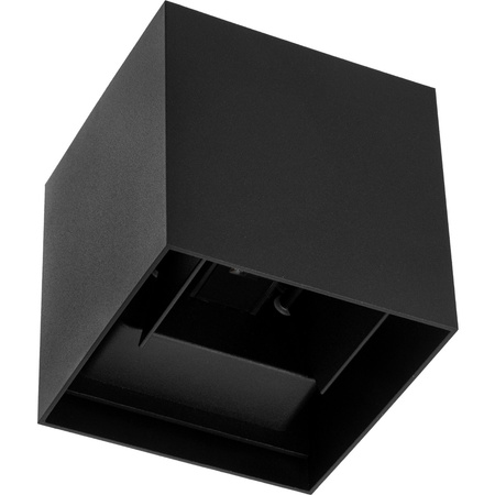 LED zahradní nástěnná lampa 2x4W 3000K Nastavitelná nahoru a dolů Černá RIKO KOBI