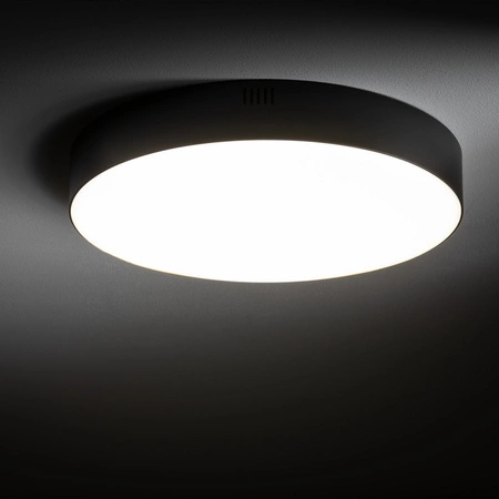 Plafond Stropní svítidlo LED Svítidlo pro povrchovou montáž 50W 4500lm 4000K Neutral Black LID ROUND 10418 Nowodvorski