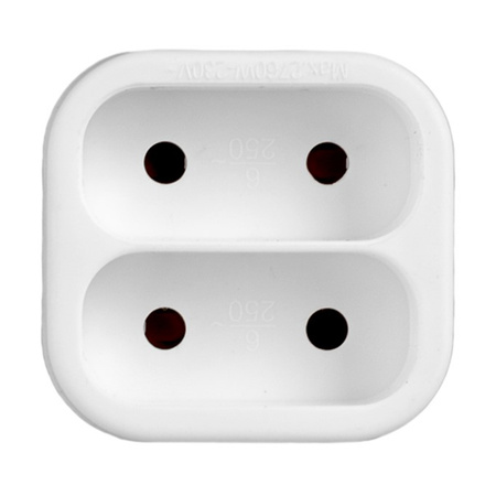 Síťový rozbočovač Double 2x Euro 2P Thief 2 zásuvky VAYOX