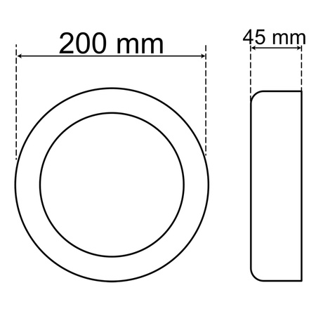 Venkovní nástěnné svítidlo LED 12W 4000K IP54 LIBRA