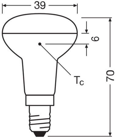 LED žárovka E14 R39 1,5W = 25W 110lm 2700K Warm OSRAM Parathom