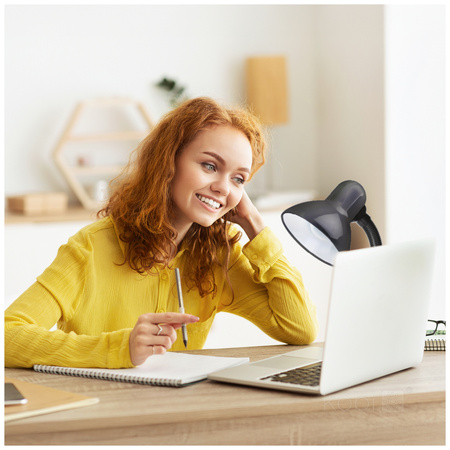 Stolní lampa Stolní svítidlo Nastavitelná E27 Černý smajlík Kobi