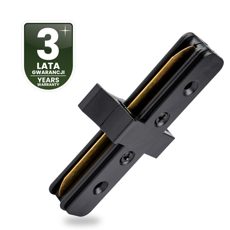 Přímý Spojka pro Jednofázové Kolejnicové Profilové Systémy Kolejnicové Svítidla Černá LUMILED