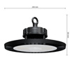 Průmyslová High Bay 200W 30000lm 5000 Cold 90° stmívatelná černá IP65 Masterled LED lampa