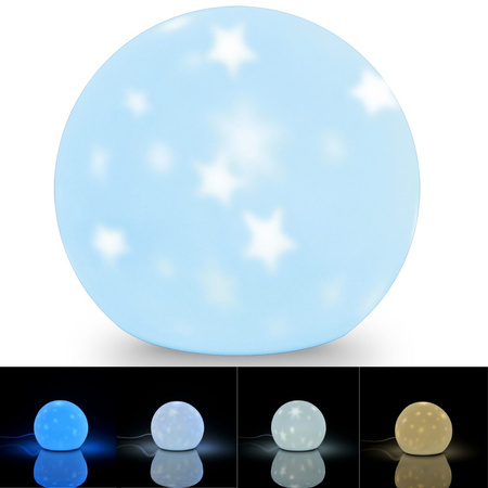 LED dekorativní noční světlo s dobíjecí baterií měsíční bílá GOLDLUX (Polux)