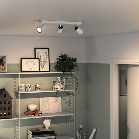 Stropní svítidlo LED PAISLEY 3x GU10 Reflektor pohyblivé svítidlo Bílá PHILIPS