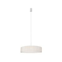 TURDA 8945 Nowodvorski Stropní svítidlo Bílá 3xE27 Závěsné Kulaté PVC + Ocel 50 cm Klas.