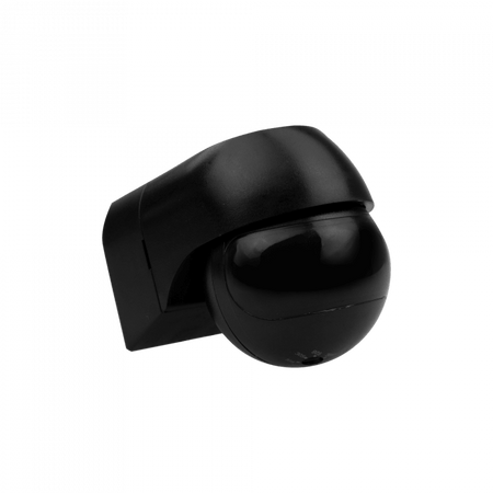 PIR senzor pohybu a soumraku IP44 pro povrchovou montáž černý 12m 180° CP Ecolight
