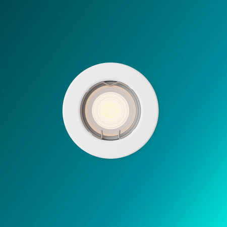 Zapuštěná montáž LED GU10 Fixed Aluminum Round White Peridot Philips