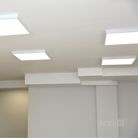 Rámeček 45 mm pro LED PANEL 60x60 pro povrchovou montáž Bílý KLIK Kobi