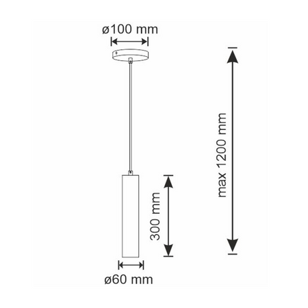 NAPOLI 1x GU10 převislá zlatá stropní lampa GOLDLUX (Polux)