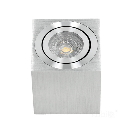 Halogenová bodová zářivka Square GU10 Chrome OH37 Kobi pro povrchovou montáž