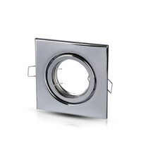 Stropní svítidlo pro zapuštěnou montáž GU10 Square Silver VT-7227 V-TAC