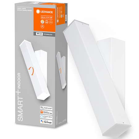 Chytré nástěnné svítidlo SMART + WIFI 12W ORBIS WALL CROSS WHITE LEDVANCE