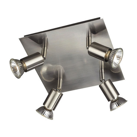 Stropní svítidlo CARREA 4x nástěnné svítidlo GU10 PHILIPS s pohyblivým reflektorem