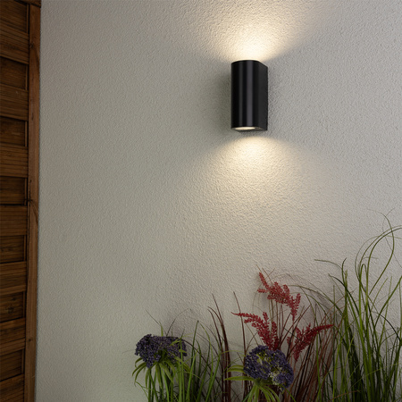 Zahradní nástěnná lampa 2x GU10, Černá ALLIUM LUMILED