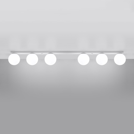 YOLI 6 6xG9 Bílé moderní stropní svítidlo SOLLUX