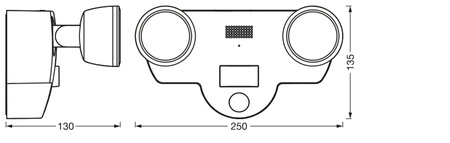 Zahradní lampa LED nástěnná lampa 16W 3000K Teplá bílá IP44 SMART+ s WiFi kamerou s pohybovým a soumrakovým senzorem stmívatelná vícebodová LEDVANCE