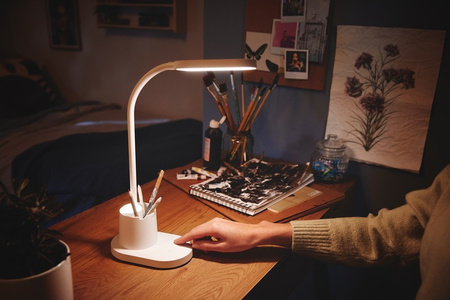 BUCKET 7W CCT LED stolní stolní lampa stmívatelná USB bílá PHILIPS
